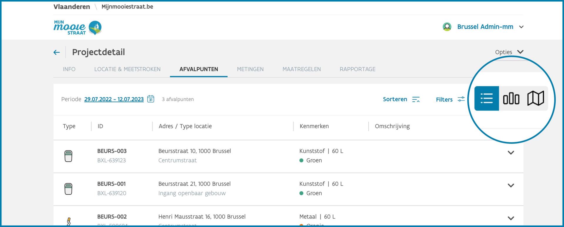 project afvalpunten switch