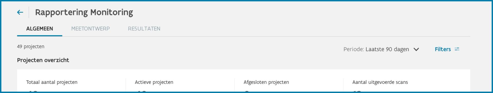 Monitoring - globale rapportage